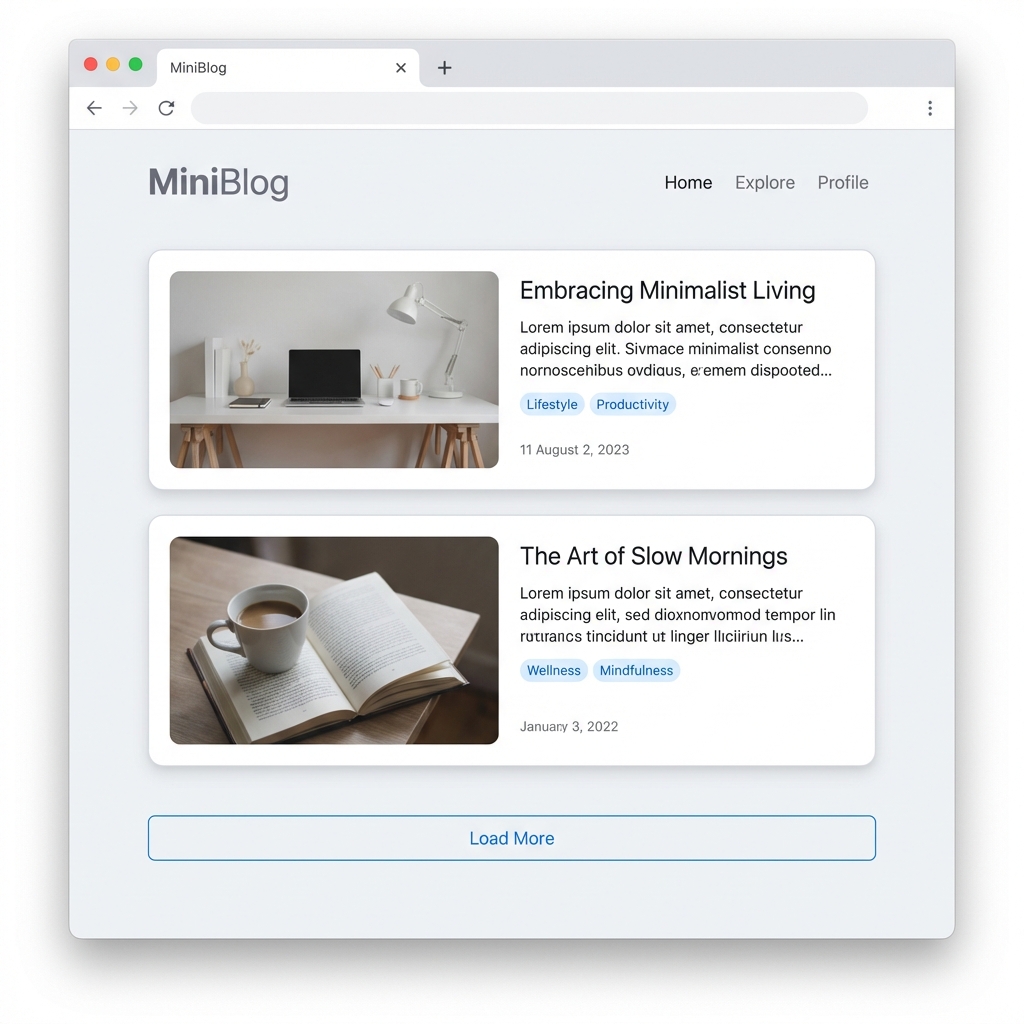MiniBlog PHP